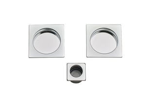 Blind Round Slide Square Polished Chrome