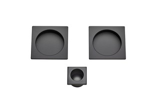 Blind Round Slide Square Black