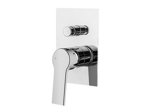 Plaque pour mitigeur de douche encastré Trend avec inverseur chrome
