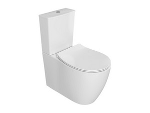 Wc Monoblocco Sentimenti Neo Rimless 65x36,3 cm con Cassetta Bianco Lucido