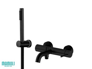 Badewannenarmatur auf Putz Roma aus Edelstahl AISI304 Ausführung Schwarz matt