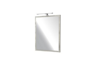 Miroir CAMPIGLIO 60xH70 cm avec cadre effet bois gris