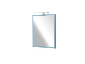 CAMPIGLIO MIRROR 60XH70 cm WITH LIGHT MATT BLUE FRAME