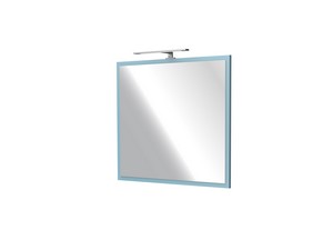 Specchio CAMPIGLIO 80xH70 cm con Cornice Azzurro Opaco