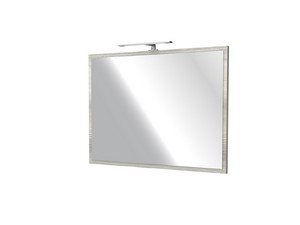 Miroir CAMPIGLIO 100xH70 cm avec cadre effet bois gris