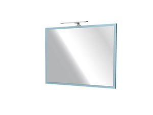 CAMPIGLIO MIRROR 100XH70 cm WITH LIGHT MATT BLUE FRAME