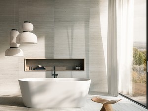 Freistehende Badewanne Ampolla 168x80 cm Mattweiß