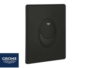 Placca Wc Grohe® Start 2 Pulsanti Nero Opaco