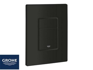 Placca Wc Grohe® Even 2 Pulsanti Nero Opaco