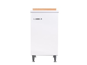 Mobile Lavatoio Comfort 45x50 cm Verso Sinistro in Nobilitato Bianco