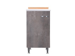 Mobile Lavatoio Comfort 45x50 cm Verso Destro in Nobilitato Bianco/Grigio