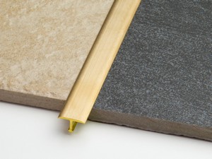 Profilé couvre-joint Global Cover laiton brossé 14x9 2,7m