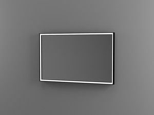 Specchio Bagno Wonder Led 100x60 Nero Opaco