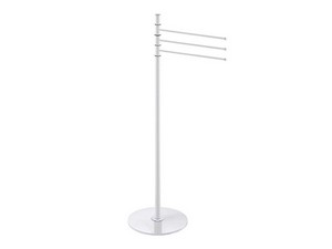 NIVES BATHROOM STAND WITH MATT WHITE TOWEL HOLDER