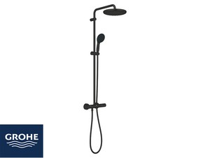 Colonna Doccia Grohe® Vitalio Start 250 con Doccetta 110 e Miscelatore Termostatico Nero Opaco