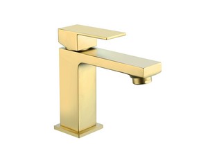 Mitigeur monocommande lavabo Kyra en PVD or brossé