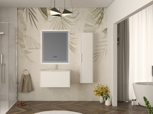 Waschbeckenunterbau Unika 80 cm Weiß matt