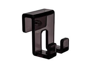 Patère de douche Clear gris fumé