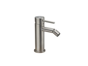 Petra Inox 316 Single lever bidet mixer without waste in brushed steel