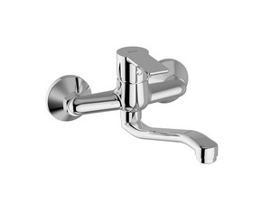 Zohe Wall Mounted Sink Mixer Single Lever Chrome