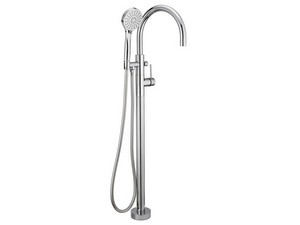 Bora Single Lever Freestanding Bath Mixer with Chrome hand shower support