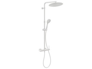 Duschsystem 2-Funktionen Bora mit Mischer Weiß matt