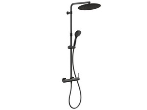 Colonne de douche avec mitigeur 2 fonctions Bora noir mat