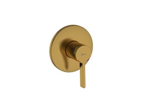 Eolo Built-in Shower Mixer Single Lever Brushed Gold