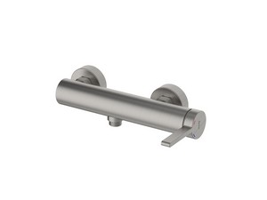 Eolo Single Lever External Shower Mixer Brushed Nickel
