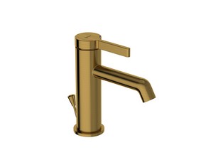Eolo Single Lever Basin Mixer Brushed Gold