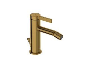 Eolo Single Lever Bidet Mixer Brushed Gold