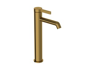 Eolo High Single Lever Basin Mixer Brushed Gold