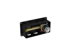 Einbaukörper für Waschbecken mit Box Soulinox aus gebürstetem Edelstahl