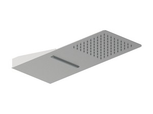 Kopfbrause Design mit Kascade Soulinox aus gebürstetem Edelstahl