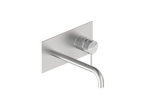 Waschtischarmatur unterputz Soulinox aus gebürstetem Edelstahl