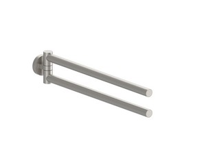 Soulinox Swivel Towel Holder with 2 Bars in Brushed Stainless Steel