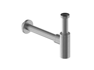 Zylindrischer Siphon 1'1/4 Soulinox aus gebürstetem Edelstahl