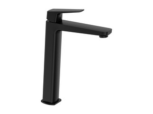 Mitigeur de lavabo haut Blur sans bonde en PVD noir mat