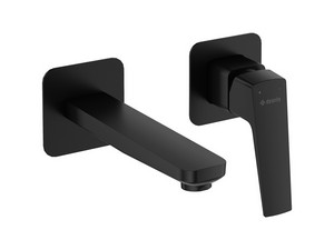 Mitigeur de lavabo mural Blur sans bonde en PVD noir mat