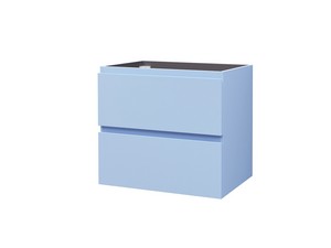 Meuble sous-vasque Marea L60xP38 cm avec 2 tiroirs bleu mat