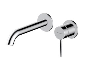 Mitigeur de lavabo encastré mural sans bonde Spring Inox 304 chrome