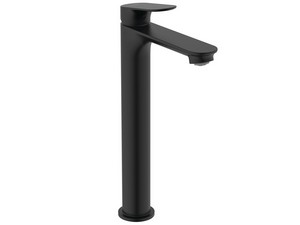 Mitigeur de lavabo haut Ceralife O monocommande noir soie