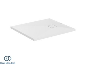 Receveur de douche Ideal Standard® ULTRA FLAT EVO 90x80 H3,5 cm en résine blanc soie mat