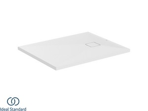 Receveur de douche Ideal Standard® ULTRA FLAT EVO 100x80 H3,5 cm en résine blanc soie mat