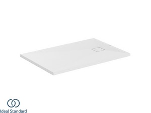 Receveur de douche Ideal Standard® ULTRA FLAT EVO 120x80 H3,5 cm en résine blanc soie mat