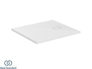 Receveur de douche Ideal Standard® ULTRA FLAT EVO 100x90 H3,5 cm en résine blanc soie mat