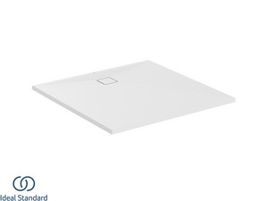 Receveur de douche Ideal Standard® ULTRA FLAT EVO 120x120 H3,5 cm en résine blanc soie mat
