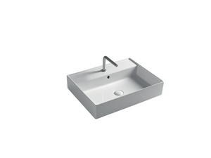 Lavabo Unitop Twenty 61x46 cm blanc brillant