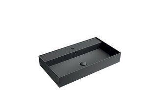 Lavabo Unitop Twenty 81x46 cm noir mat