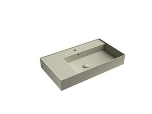 Lavabo Unitop Twenty vasque droite 81x46 cm sable mat